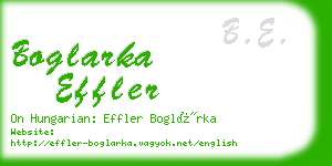boglarka effler business card